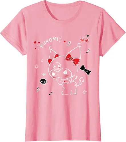 Vista 13 de Kuromi Camiseta Mischievous Tee Shirt Negro