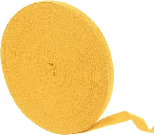 Vista 101 de uxcell Cinta de sarga de algodón de 50 yardas, cinta de espiga de 3/8 pulgadas para coser ropa, manualidades (azul)