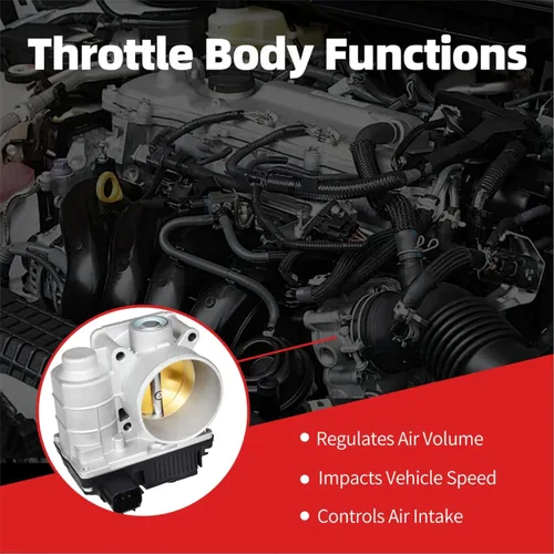 Vista 5 de Cuerpo del acelerador eléctrico para Nissan Altima L4 2.5L 2002-2006 Nissan Sentra L4 2.5L 2002-2006 Nissan X-Trail L4 2.5L 2005-2006