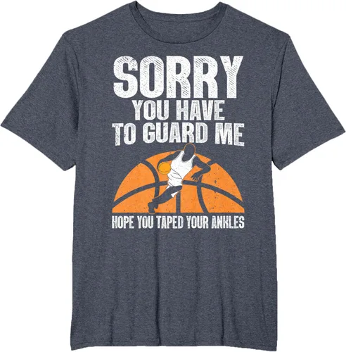 Vista 55 de Camiseta divertida de baloncesto para hombres y mujeres, Negro