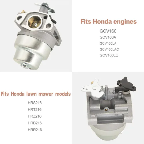 Vista 6 de Carburador para cortacésped Honda GCV160 GCV160A GCV160LA GCV160LAO HRB216 HRS216 HRZ216 HRT216 Reemplaza 16100-ZMO-804 16100-ZOL-023 - GVC160