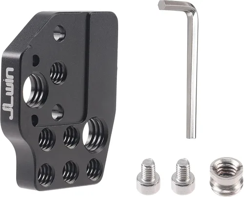 Vista 7 de Fotga Placa de montaje de extensión para DJI Ronin S SC RS 2 RS 3 Pro Mini RSC 2 RS4 y RS4 Pro Mini estabilizador de cardán 1/4 "-20 3/8"-16 1 pieza