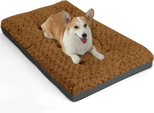 Vista 15 de POCBLUE Camas lavables para perros para jaulas, alfombrilla pequeña de felpa para jaulas, almohadilla antideslizante para jaulas para uso en Negro