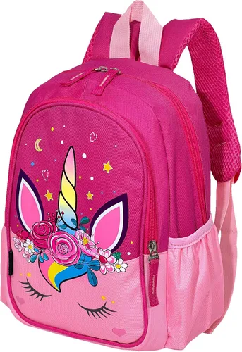 Vista 12 de Mochila de Viaje Preescolar para Niños Pequeños de 11 Pulgadas, Mochila Diaria Genial y Linda con Dibujos Animados, Rosa (Butterfly Pink)