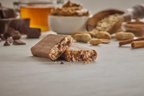 Vista 5 de G2G Barra de proteínas, chispas de chocolate con mantequilla de maní, comida real, refrigerada para frescura, aperitivo saludable, delicioso