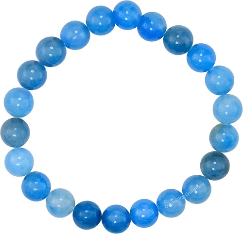 Vista 832 de Amazing Gemstone Crystal Bracelet for Women Men's Gifts - Protection Healing Crystal Bracelet - 8mm Gemstone Beaded Stretchable Bracelet Pulseras