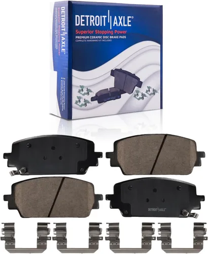 Vista 31 de Detroit Axle - Kit de freno trasero para Toyota Camry 2012-2017, Avalon Lexus ES300h ES350 2013-2018, repuesto de pastillas de freno de cerámica