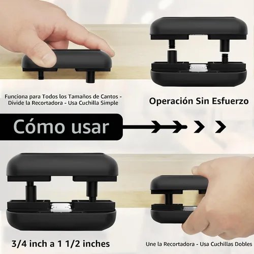Vista 5 de Recortadora de bandas de borde,Cuchillas de carburo de tungsteno Negro