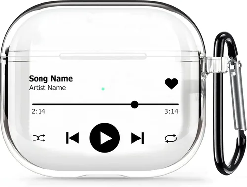 Vista 39 de Funda transparente para AirPods de 2ª generación de 1ª generación, diseño de gatito kawaii para mujeres, hombres y niños, funda de carga de TPU