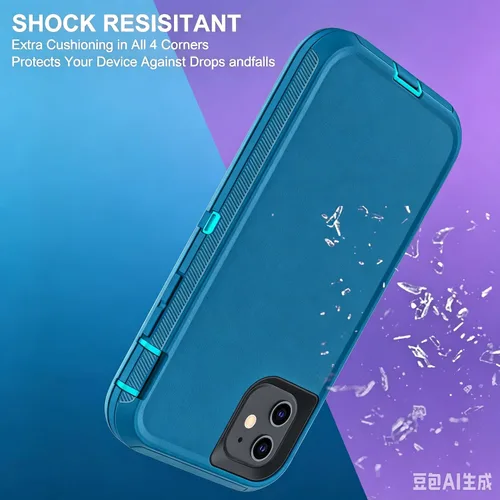 Vista 5 de YmhxcY Funda para iPhone 11 a prueba de golpes, a prueba de caídas, a prueba de polvo, a prueba de caídas, 3 capas, duradera, funda de teléfono