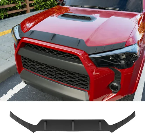 Vista 17 de powoq Deflector de Capó Compatible con Deflector de Capó de 2009-2018 Dodge RAM 1500 Protector de Capó de TPE de Reemplazo para 2009 2010 2011 2012