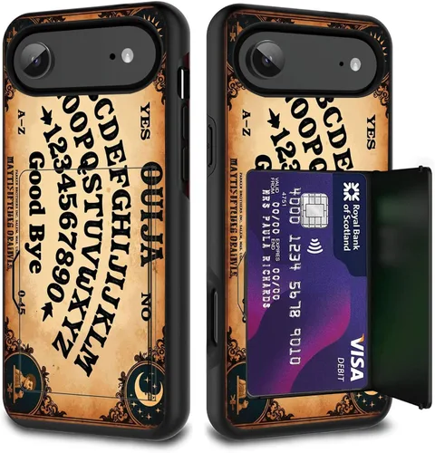 Vista 30 de Funda para tarjetas de crédito, doble capa híbrida a prueba de golpes, protección contra caídas con función atril para iPhone 17 de 6.3 pulgadas