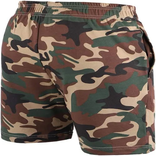 Vista 2 de Palglg - Pantalones cortos de físico culturismo para hombre (12.7 cm/5.0 pulgadas, entrepierna con bolsillos)