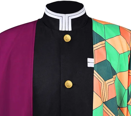 Vista 5 de Cosplay Life Demon Killer Vanquisher Complete Anime Costume Set Kimono Cardigan - Halloween Outfit For Unisex Adult
