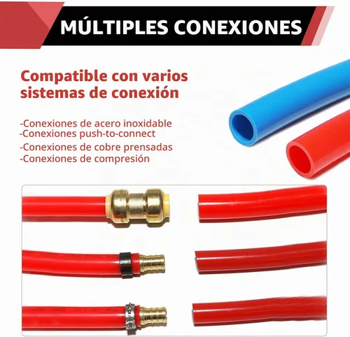 Vista 5 de EFIELD - Tubería Pex-b de 1/2 pulgada, 2 rollos de 300 pies de longitud