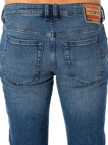 Vista 4 de Diesel Jeans Skinny Sleenker para hombre, azul