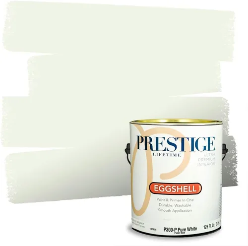 Vista 83 de PRESTIGE Pintura exterior e imprimación en uno, aloe, plano, 1 galón