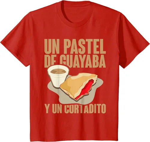 Vista 71 de Funny Cuban Coffee Guayaba Guava Breakfast T Shirt T-Shirt Asphalt Grey
