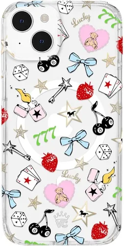 Vista 127 de VELVET CAVIAR Funda Butterfly para iPhone 14, compatible con MagSafe, probada en caídas de 10 pies, mariposas Aurora