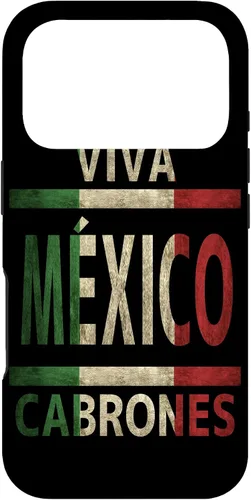 Vista 29 de Funda con bandera mexicana para iPhone 13 Viva México Cabrones