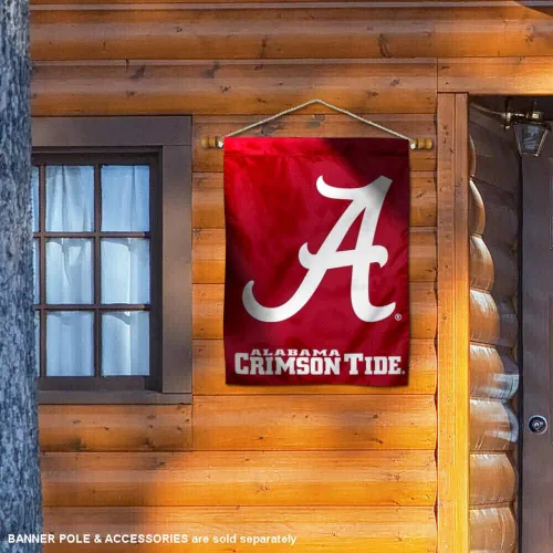 Vista 3 de Bandera de Alabama Crimson Tide A Logo House