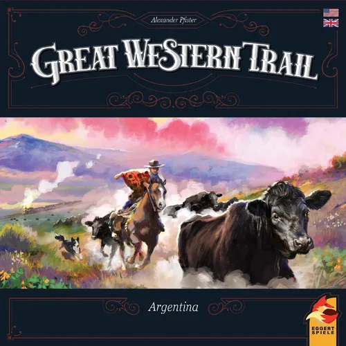 Vista 2 de Great Western Trail - Juego de mesa Argentina de segunda edición - Aventura de ganado en la pampa! Juego de estrategia para niños y adultos, mayores