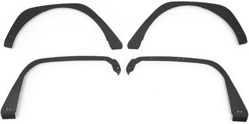 Vista 11 de DV8 Offroad Armor Fender Flares para Jeep Wrangler JL 2018-2026 Ancho estrecho Diseño de acero chapado en blindaje rígido (2) señales de giro