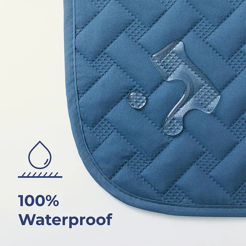 Vista 2 de gogobunny Manta impermeable 100 % de doble cara para perro, funda de cama suave para mascotas, reversible, protege muebles, sofá, coche para Azul