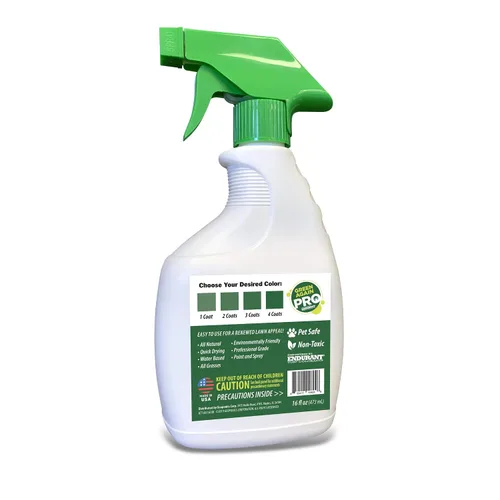 Vista 2 de Pintura para césped y césped premezclada, todo el colorante natural para césped apto para mascotas vuelve verde nuevamente con aplicación ecológica