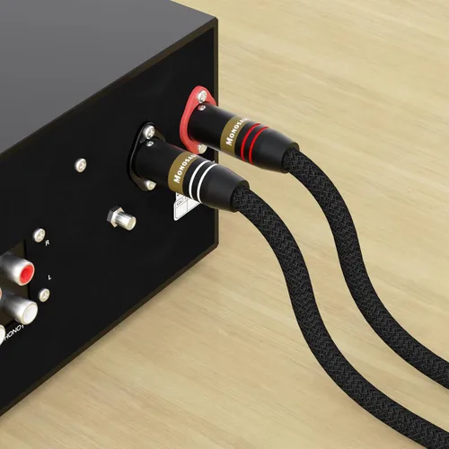 Vista 3 de 17AWG Audiófilo XLR Cable OFC Cobre Plateado Plata 2XLR a 2XLR (1M)