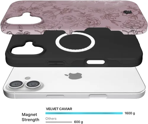 Vista 913 de VELVET CAVIAR Funda para iPhone 15, compatible con MagSafe, probada contra caídas de 10 pies, fundas protectoras de diseño, leopardo color rosa