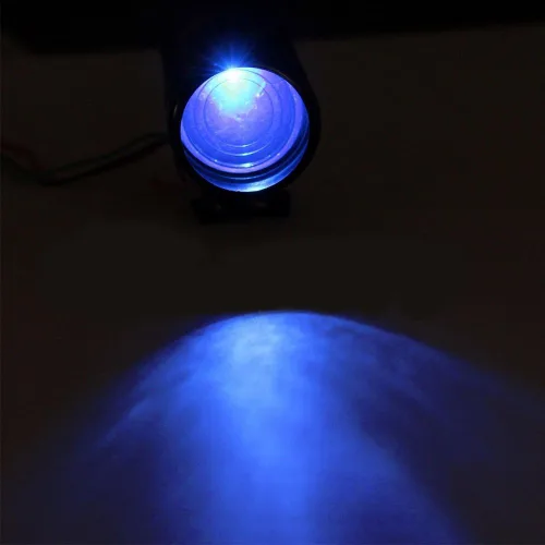 Vista 2 de E Support - Tacómetro con LED ajustable y luz para RPM de 1000 - 11000 universal, Azul LED Led azul