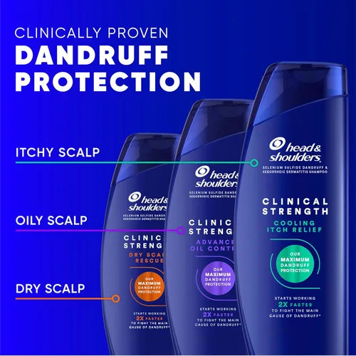 Vista 8 de Head & Shoulders - Champú y acondicionador Clinical Strength Dry Scalp Rescue, champú y acondicionador anticaspa y para el cuero cabelludo reseco