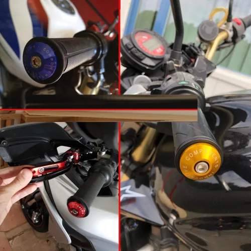 Vista 2 de Tapón de manillar para Yamaha TDM 900 850 Mt125 Mt03 Mt01 Mt 125 03 01 Xt660 manillar de motocicleta extremos barra equilibrada enchufe deslizante