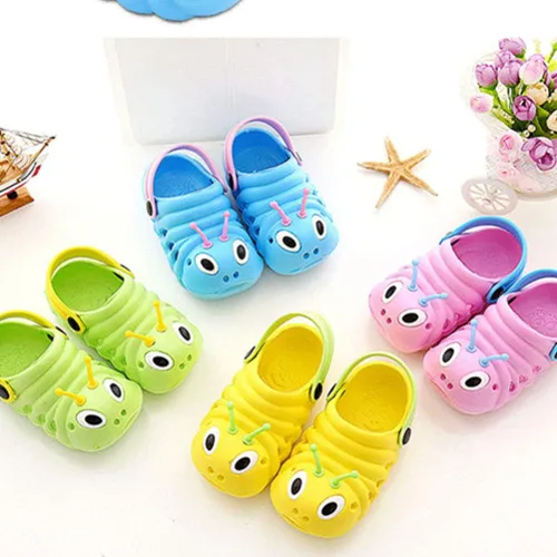Vista 6 de Holibanna - Sandalias antideslizantes para niños, diseño de animales de dibujos animados, para niños y niñas (rosa, talla 20, longitud 4.7in)