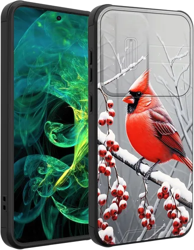Vista 219 de Funda para Galaxy A16 5G con cubierta para cámara deslizante, resistente de doble capa, híbrida, a prueba de golpes, funda protectora resistente