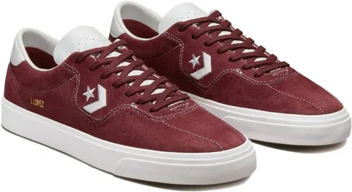 Vista 7 de Zapatillas de baloncesto Converse Unisex Chuck Taylor Ox Louie Lopez Deep Burdeos Blanco Blanco