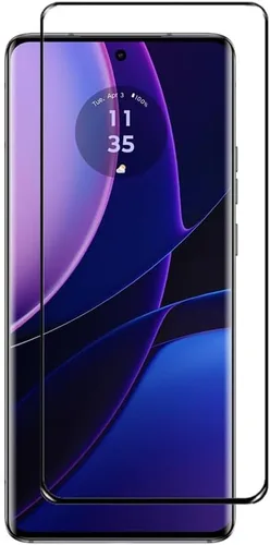 Vista 2 de Protector de pantalla curvado 3D para Motor Edge (2023), [paquete de 2] Película de cobertura completa de vidrio templado de dureza 9H para Moto