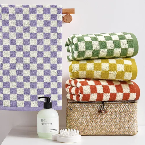 Vista 2 de Jacquotha Paquete de 4 toallas de mano para baño, algodón suave y absorbente para cara, spa, baño, gimnasio, cocina, juego de toallas de mano 4