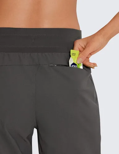 Vista 6 de CRZ YOGA Pantalones deportivos de cintura alta con bolsillos para mujer, de 27.5 pulgadas, ligeros, para entrenamiento, viajes, uso casual, al aire