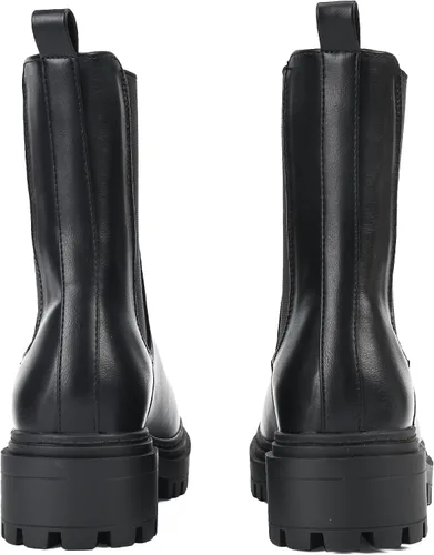 Vista 5 de Botas altas de moda hasta el tobillo grueso con plataforma a media pantorrilla para mujer (WANTED1)