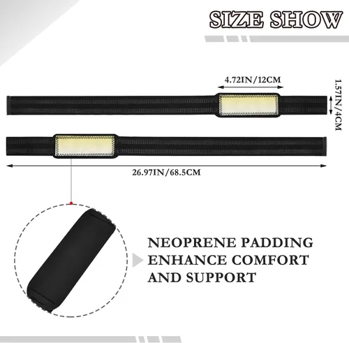 Vista 2 de Weight Lifting Wrist Straps Gym Wrist Wraps for Weightlifting White Yellow Gradient for Men Women Design Customizable