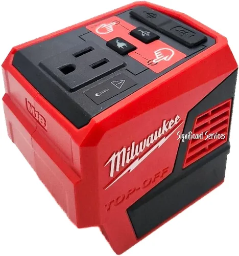 Vista 2 de Milwaukee Tool 2846 50 M18 - Inversor compacto de iones de litio de 18 voltios y 175 vatios con batería de 5.0 Ah