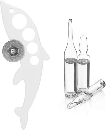 Vista 5 de Abrebotellas de ampolla,Abrebotellas de ampolla de vidrio con forma de pescado,Dispositivo de corte de rompedores de ampollas conveniente