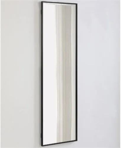 Vista 9 de Elegant Decor Monet - Espejo rectangular con marco de metal (60 x 18 pulgadas), color negro