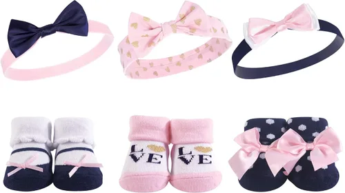 Vista 93 de Hudson Baby Conjunto de regalo de diadema y calcetines para niña