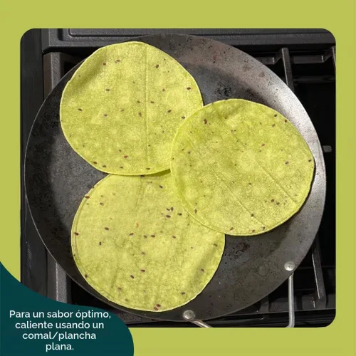 Vista 5 de Tortillas de cactus Santo Corral bajas en carbohidratos y sin gluten (paquete de 3)