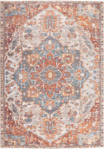 Vista 133 de GLN Rugs Traditional Collection - Alfombra de felpilla lavable a máquina, tradicional lavable, antideslizante, alfombra de felpilla de pelo corto