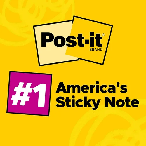 Vista 3 de 3M 6555PK Post-it Notes, 3 x 5, 100 shts/bloc, colores de Ciudad del Cabo, 5 blocs por paquete