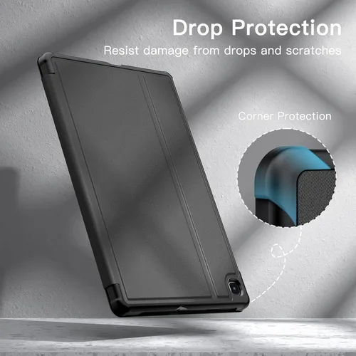Vista 6 de JETech Funda para Samsung Galaxy Tab S6 Lite de 10.4 pulgadas 2024/2022/2020 con soporte para S Pen y funda protectora para tableta, visión Negro